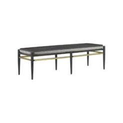 Visby Black Bench, Arita Smoke -France and So Furniture d962681195d14787ce33952afa86dfaa7bf78c1d
