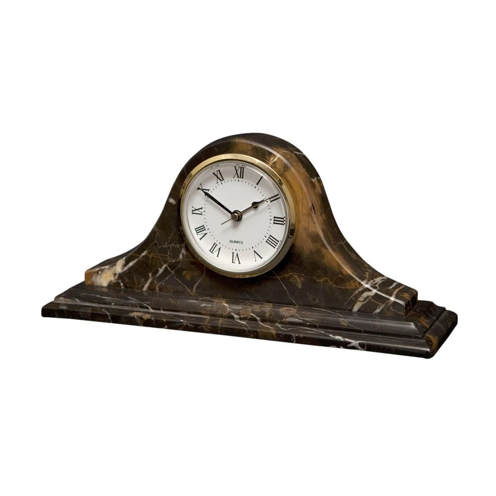 Saturn Collection Black & Gold Marble Mantle Clock 1 Saturn Collection Black & Gold Marble Mantle Clock
