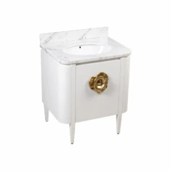 Briallen 30" White Vanity With Oval Undermount Sink -France and So Furniture da110de6b5e0a664992ebd5bc1d5bbae931943e9