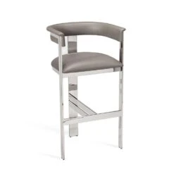 Lilith Bar Stool - Bronze -France and So Furniture darcy bar stool grey nickel 148106