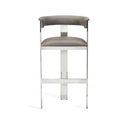 Lilith Bar Stool - Bronze -France and So Furniture darcy bar stool grey nickel 148106 0c109094 d0fd 4e31 b921 bc664e88da1c