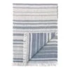 Ron Striped Throw In Blue