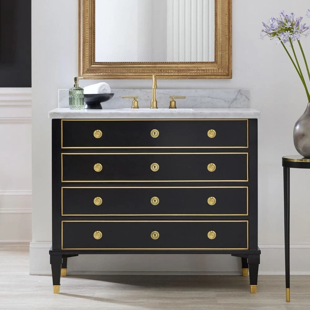 Ebonized Classical Vanity 1 Ebonized Classical Vanity