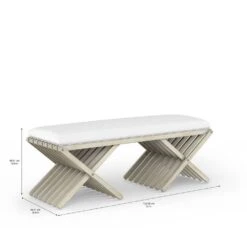 Cotiere Bed Bench - Beige, White -France and So Furniture e8fvpadqnmkki0omkahq