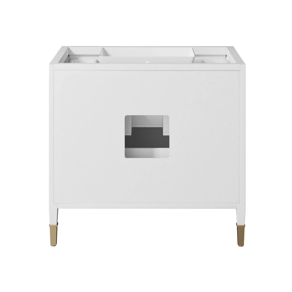 Verona 36" White Vanity With Rectangular Undermount Sink 7 Verona 36" White Vanity With Rectangular Undermount Sink - Image 7