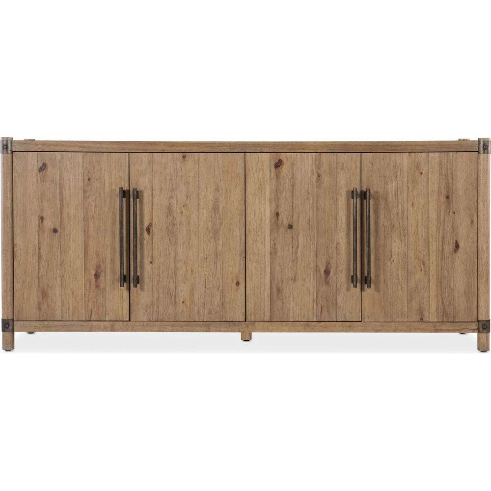 Vineyard Row Entertainment Credenza - Light Wood 4 Vineyard Row Entertainment Credenza - Light Wood - Image 4