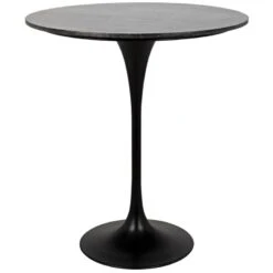 Noir Laredo Bar Table - Stone -France and So Furniture gbar001mtb 36 lg