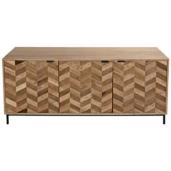 Noir Herringbone Sideboard -France and So Furniture gcon270mtb 2 lg