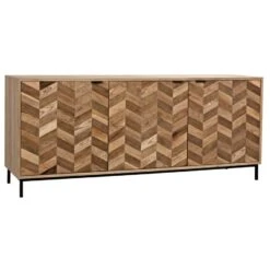 Noir Herringbone Sideboard