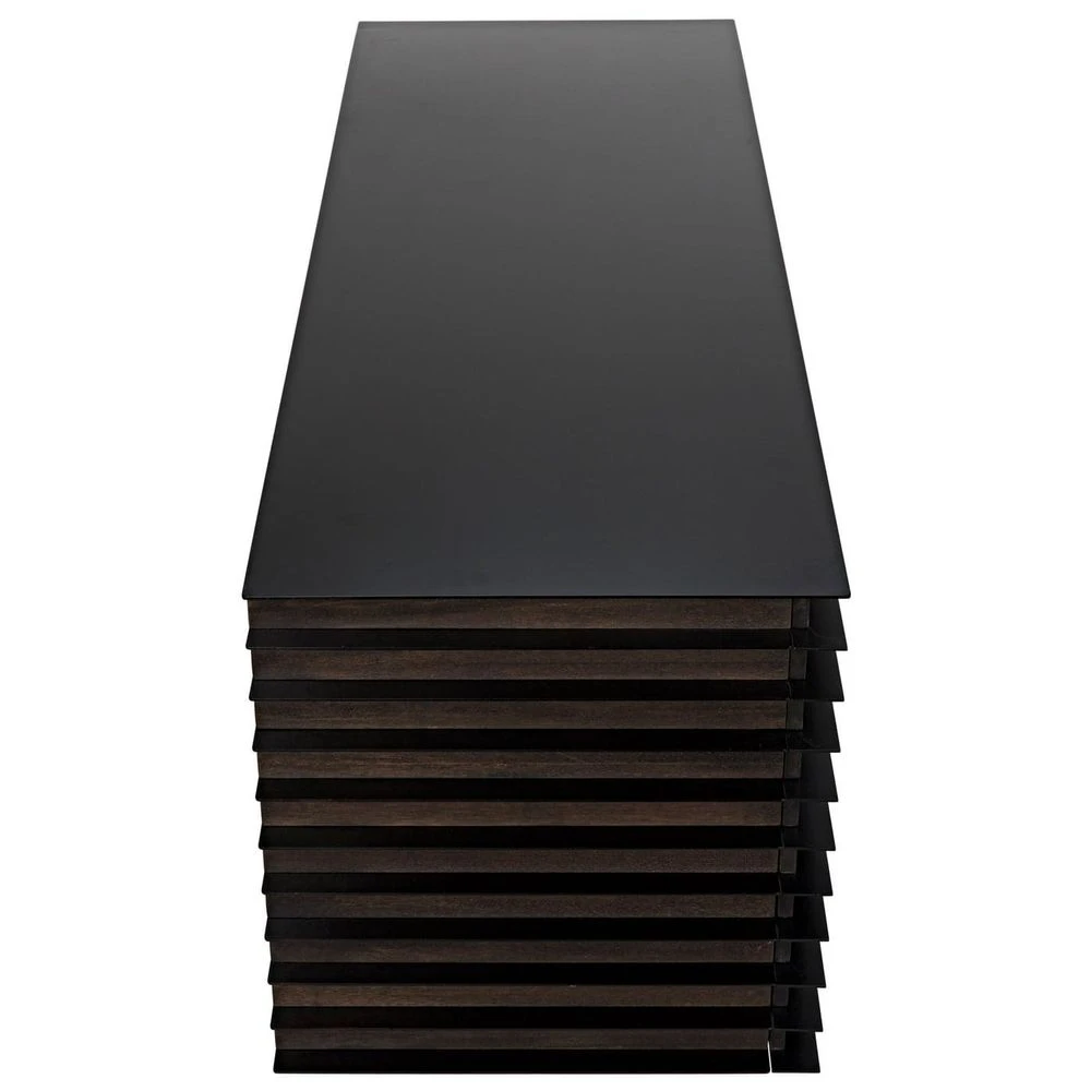 Noir Elevation Chest Of Drawers - Ebony Walnut With Steel 6 Noir Elevation Chest Of Drawers - Ebony Walnut With Steel - Image 6