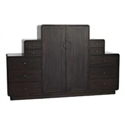 Noir Nova Sideboard - Ebony Walnut -France and So Furniture gcon357eb 7 lg