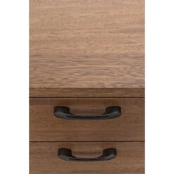 Noir Algeron Desk With Black Metal -France and So Furniture gdes144mtb 8 lg