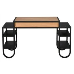 Noir Thomson Desk -France and So Furniture gdes202mtb 4 lg