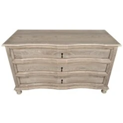 Noir Curved Front 3 Drawer Chest -France and So Furniture gdre146vgr 2 lg