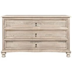 Noir Curved Front 3 Drawer Chest