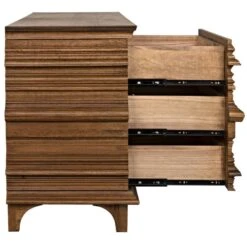 Noir Bernard 6 Drawer Chest -France and So Furniture gdre168 2dw 4 lg