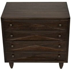 Noir Diamond Chest -France and So Furniture gdre180eb 4 lg