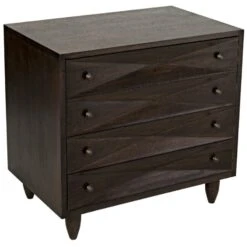 Noir Diamond Chest -France and So Furniture gdre180eb 5 lg