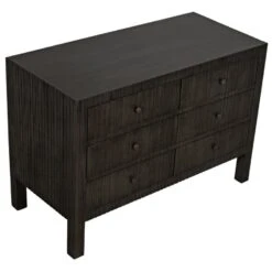 Noir Conrad 6 Drawer Dresser -France and So Furniture gdre221p 4 lg