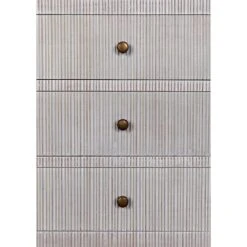 Noir Conrad 6 Drawer Dresser - White -France and So Furniture gdre221wh 12 lg