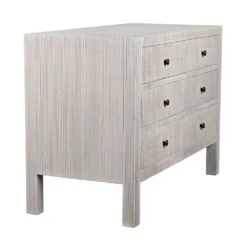 Noir Conrad 6 Drawer Dresser - White -France and So Furniture gdre221wh 7 lg