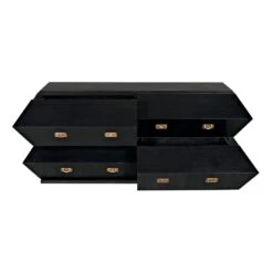 Noir Vico Dresser -France and So Furniture gdre250hb 4 lg