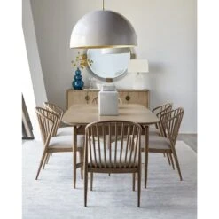 Finn Rectangular Dining Table - Brown -France and So Furniture hzw2bl5cd9ut7q7nlotj