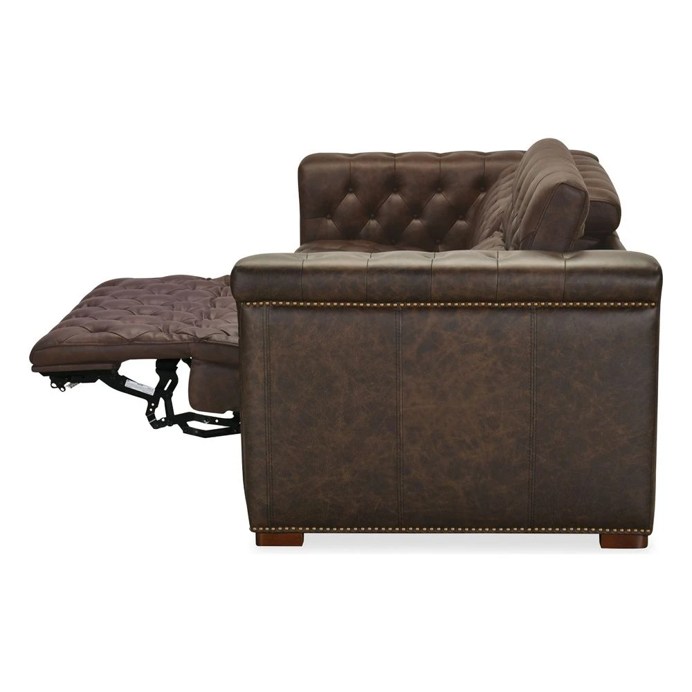 Savion Deux LAF/RAF 2 Over 2 Sofa With Power Recliners And Power Headrests - Brown 6 Savion Deux LAF/RAF 2 Over 2 Sofa With Power Recliners And Power Headrests - Brown - Image 6