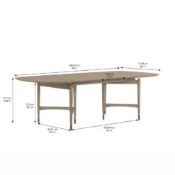 Finn Rectangular Dining Table - Brown -France and So Furniture j3ah2rxszghm2pbktgjh