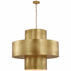 Marquette 38" Layered Pendant - Gild