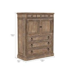 Architrave Door / Drawer Chest - Brown -France and So Furniture khyujbe9iuokf7r2udmf