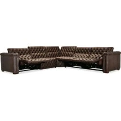 Vanguard Deux 5 Seat Sectional With Three Power Recliners And Six Power Headrests - Brown -France and So Furniture kj24vtkp3rcqvc5yoxsn db9ff75a 4d49 4ef3 b620 7990c9bc17c1