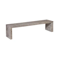 Josie Bench, Gray Stone