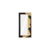 Talia Mirror, Rectangle, Black, Gold Leaf