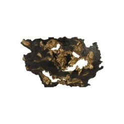Nanos Root Wall Art, Large, Black And Gold Leaf