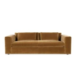 Vann Bench Seat 91" Sofa - Ochre Mohair