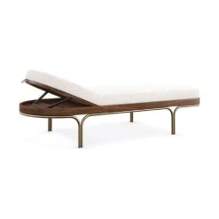 Tempo Chaise - Brown, Bronze -France and So Furniture m140 022 071 a open