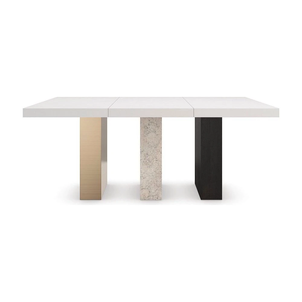 Harmony Dark Dining Table - Brown, Grey, Bronze, White 5 Harmony Dark Dining Table - Brown, Grey, Bronze, White - Image 5