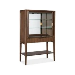 Milo Ribbed Cadenza Cabinet - Chestnut -France and So Furniture m22 50330 85 open silo2