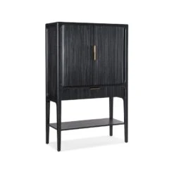 Milo Ribbed Cadenza Cabinet - Black -France and So Furniture m22 50330 99 silo