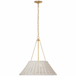 Sutton 24" Woven Hanging Shade - Soft Brass