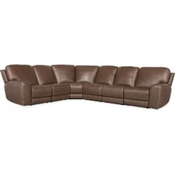 Beacon 6 Piece Sectional With Power Recline & Power Headrest (Configuration 2) - Brown -France and So Furniture mn3axsast8p3erf9l6ud c60a3c96 a0ac 414a 9180 3dad497b90e7