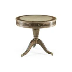 Buckingham Bleached Mahogany Drum Table -France and So Furniture nfoesc328md0ywgyftp9 32805.1647545227