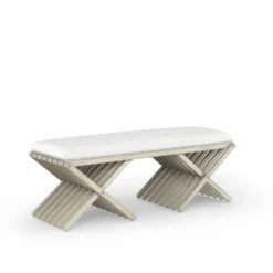 Cotiere Bed Bench - Beige, White -France and So Furniture nrlwclzx8gkenuuqv0ml