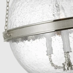 Peyton 18" Globe Pendant - Polished Nickel With Clear Glass -France and So Furniture pn2 83db74b2 a818 4586 8aa5 0852eb5a12dc