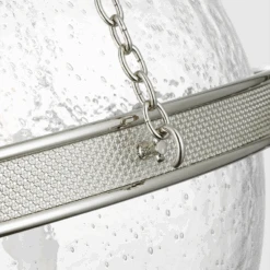 Peyton 18" Globe Pendant - Polished Nickel With Clear Glass -France and So Furniture pn4 7e130666 10c1 48d6 b1f3 f0e01c4e6983