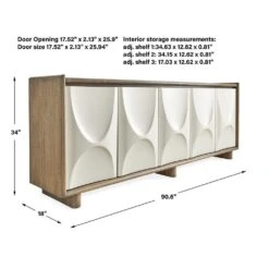 Leroy 5 Door Sideboard -France and So Furniture r22951 9