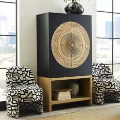 Gethin Bar Cabinet 13 Gethin Bar Cabinet -France and So Furniture r22962 3