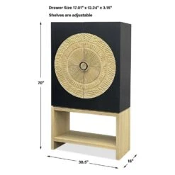 Gethin Bar Cabinet 17 Gethin Bar Cabinet -France and So Furniture r22962 9