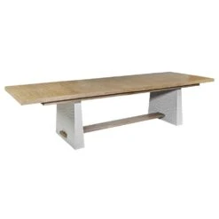 Irving Trestle Extension Dining Table 105-125" -France and So Furniture r22982 6
